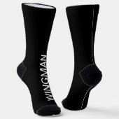 Chaussette Groomsman Wingman Cadeau noir (Angulaire)