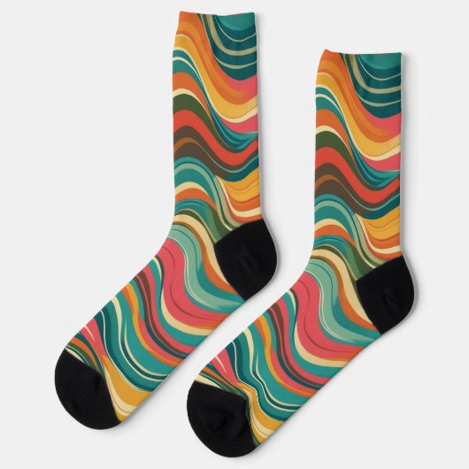 Chaussette Groove Waves 70s Psychedelic (Gauche)