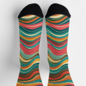Chaussette Groove Waves 70s Psychedelic (Haut)