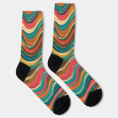 Chaussette Groove Waves 70s Psychedelic (Droite)