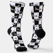 Chaussette Groovy Car Racing Retro Race Pattern (Angulaire)
