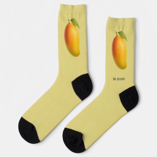 Chaussette Grosse Mangue, Fruit Sucré et Nom (Gauche)