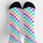 Chaussette Grosse pois multicolore années rétro (Haut)
