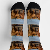 Chaussette Grosses vaches Brown, Chaussettes d'équipage (Haut)