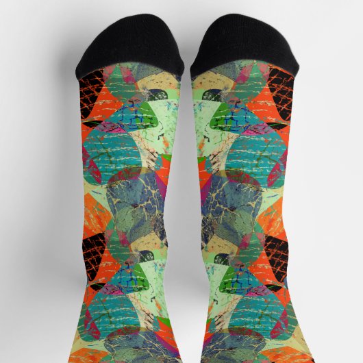 Chaussette Grunge abstrait. (Haut)