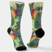 Chaussette Grunge abstrait. (Angulaire)