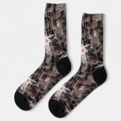 Chaussette Grunge, abstrait. (Gauche)
