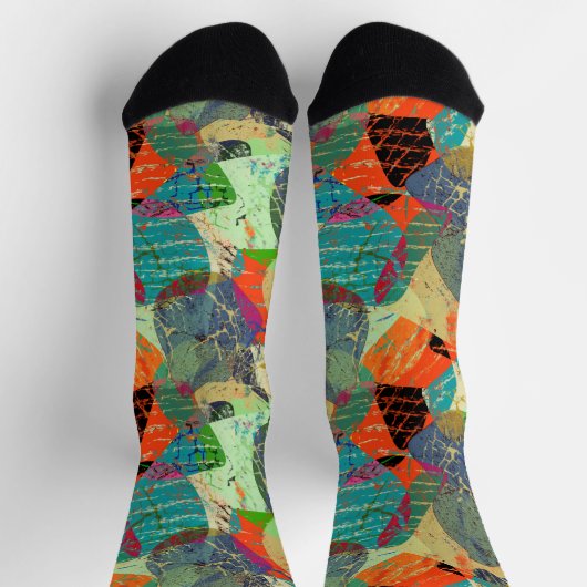 Chaussette Grunge abstrait. (Haut)