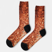 Chaussette Grunge rouille texture (Gauche)