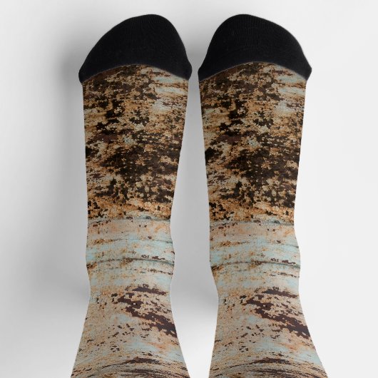 Chaussette Grunge rouille texture (Haut)