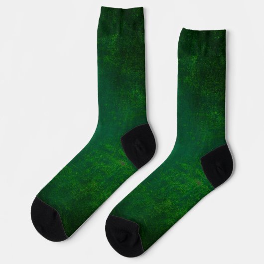 Chaussette Grunge texture verte (Gauche)