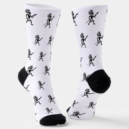 Chaussette Guerrier Silhouette (Angulaire)