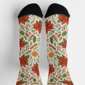 Chaussette Gui de botanique Motif d'art floral classique (Haut)