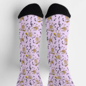 Chaussette Guitar Rocks Music Notes Motif (Haut)