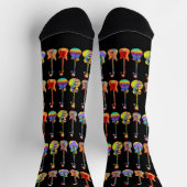 Chaussette Guitares Noël Adolescent Coloré (Haut)