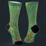Chaussette Gustav Klimt - Champ de pavot<br><div class="desc">Champ de pavot / Champ de pavots - Gustav Klimt,  Huile sur toile,  1907</div>