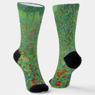 Chaussette Gustav Klimt - Champ de pavot