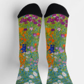 Chaussette Gustav Klimt - Jardin des fleurs (Haut)
