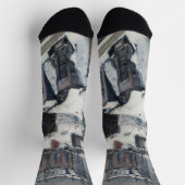 Chaussette Gustave Caillebotte - Toits dans la neige (Haut)