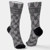 Chaussette Guys fall in love too, Dark gray (Angulaire)