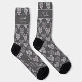 Chaussette Guys fall in love too, Dark gray (Droite)