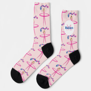 Chaussette Gymnastique amusante texte Fille de cerceau hula r
