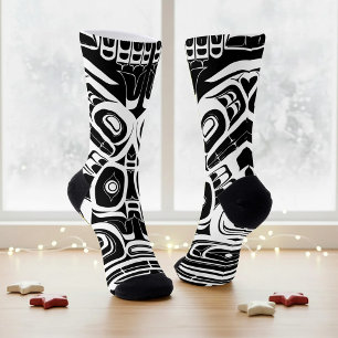Chaussette Haida Eagle Thunderbird (Nord-Ouest de la Colombie