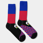 Chaussette Haïti Chaussettes, drapeau haïtien couleurs / spor (Droite)