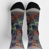 Chaussette Halloween Abstrait (Haut)