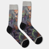 Chaussette Halloween Abstrait (Droite)