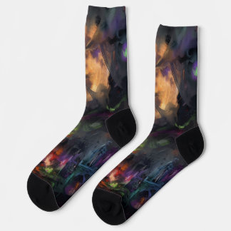 Chaussette Halloween Abstrait