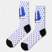 Chaussette Halloween Blue Man Ghosts (Gauche)