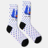 Chaussette Halloween Blue Man Ghosts (Droite)