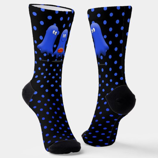 Chaussette Halloween Blue Man Ghosts (Angulaire)
