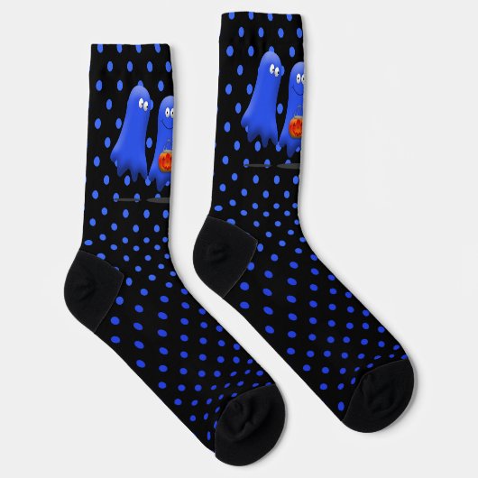 Chaussette Halloween Blue Man Ghosts (Droite)