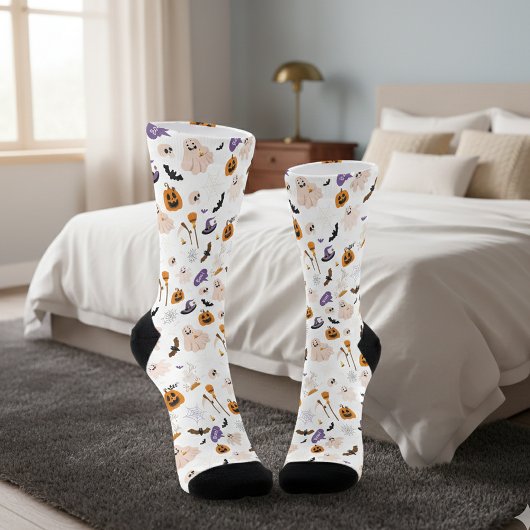 Chaussette Halloween Cartoon Pattern