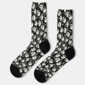 Chaussette Halloween crâne Motif sans marque (Gauche)