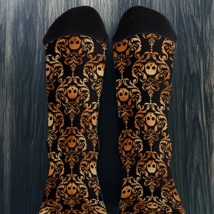 Chaussette Halloween Damask