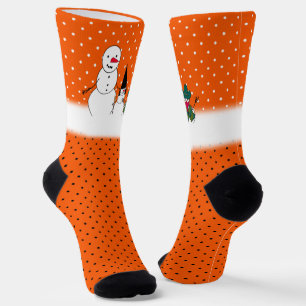 Chaussette Halloween de la famille Snowman