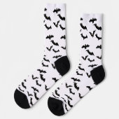 Chaussette Halloween Éffrayant Flying Bats Motif (Gauche)