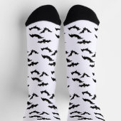 Chaussette Halloween Éffrayant Flying Bats Motif (Haut)