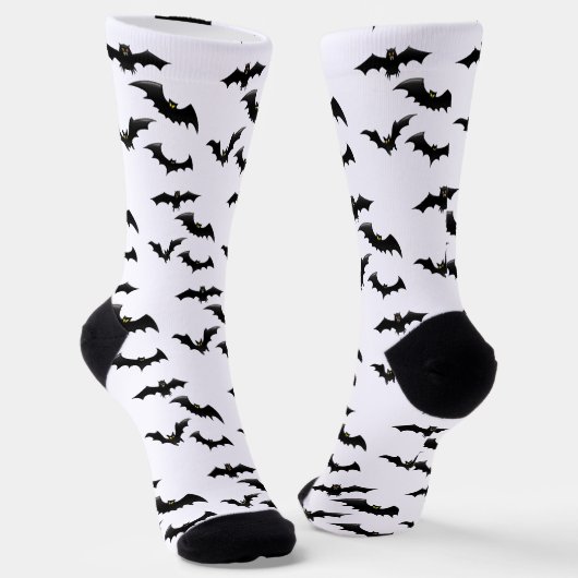 Chaussette Halloween Éffrayant Flying Bats Motif (Angulaire)