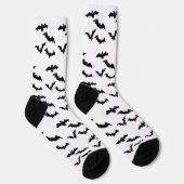 Chaussette Halloween Éffrayant Flying Bats Motif (Droite)