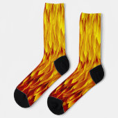 Chaussette Halloween et flammes (Gauche)