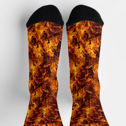 Chaussette Halloween et flammes (Haut)