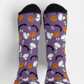Chaussette Halloween Ghost Bats Citrouille crâne (Haut)