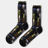 Chaussette Halloween gothique américain (Gauche)