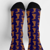 Chaussette Halloween Jackalope Trick ou Treat Patterned (Haut)