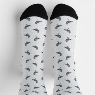 Chaussette Halloween noir et blanc blanc blanc blanc blanc bl