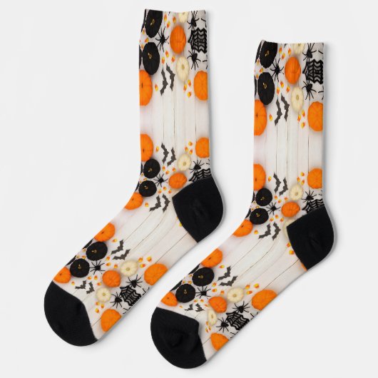 Chaussette Halloween pumpkin (Gauche)